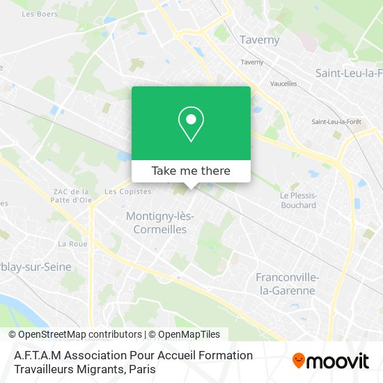 A.F.T.A.M Association Pour Accueil Formation Travailleurs Migrants map