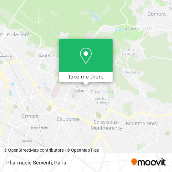 Pharmacie Serventi map