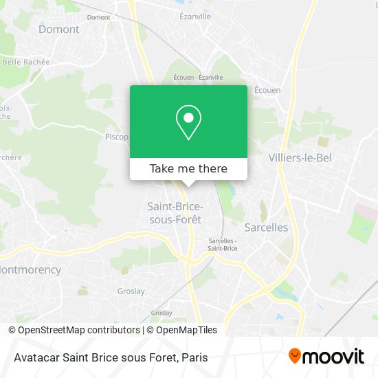 Mapa Avatacar Saint Brice sous Foret