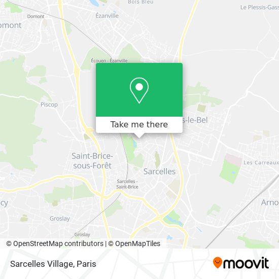 Sarcelles Village map
