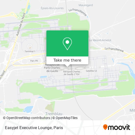 Easyjet Executive Lounge map