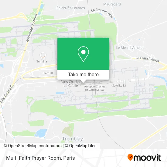 Multi Faith Prayer Room map