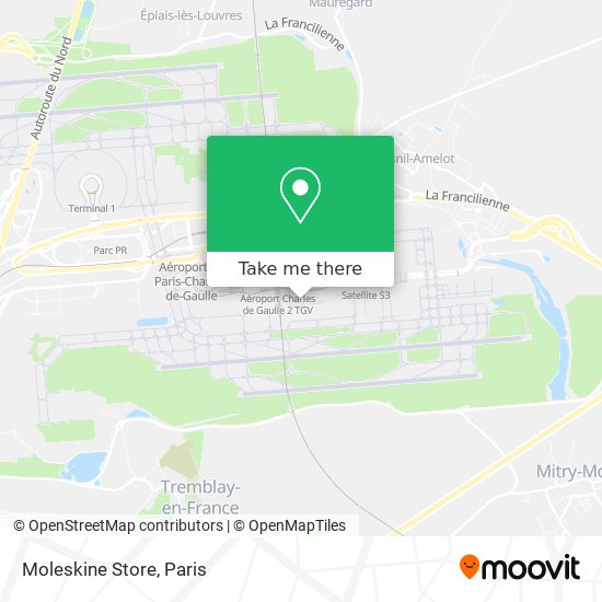 Moleskine Store map