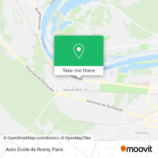 Auto Ecole de Rosny map