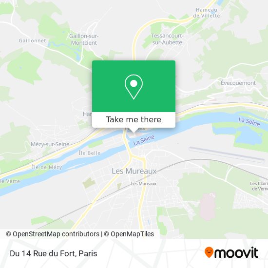 Du 14 Rue du Fort map