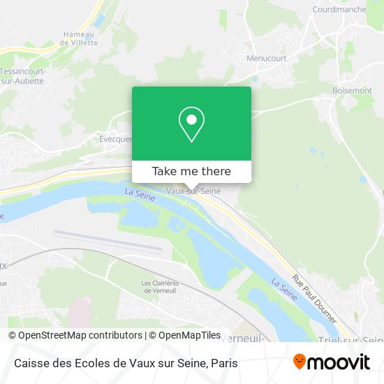 Mapa Caisse des Ecoles de Vaux sur Seine