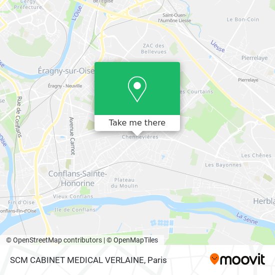 SCM CABINET MEDICAL VERLAINE map