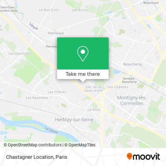 Mapa Chastagner Location