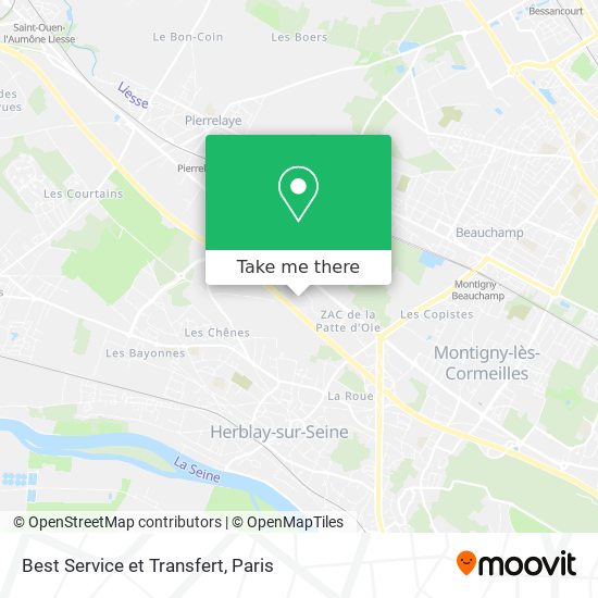 Best Service et Transfert map