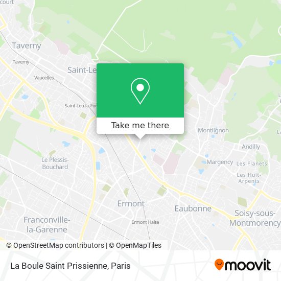 Mapa La Boule Saint Prissienne