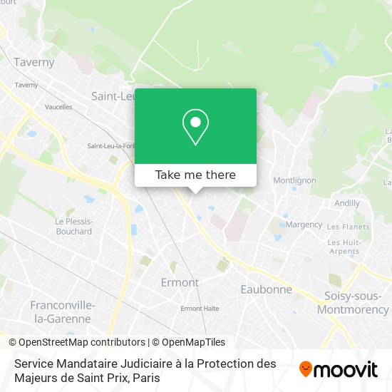 Service Mandataire Judiciaire à la Protection des Majeurs de Saint Prix map