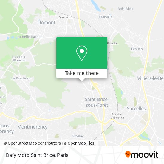 Dafy Moto Saint Brice map