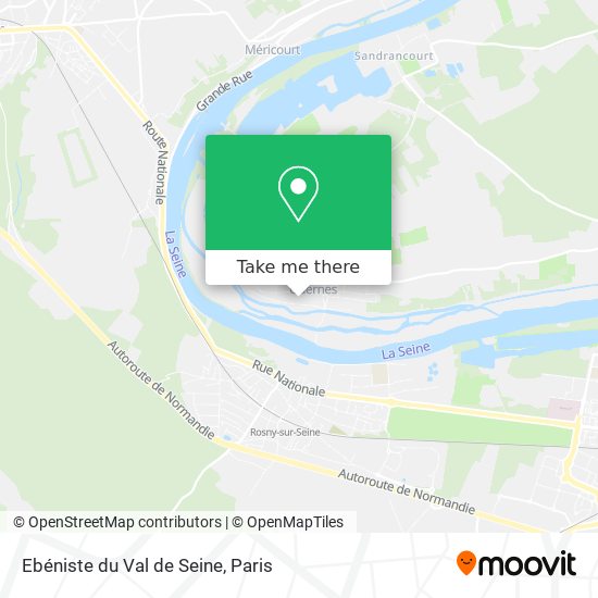 Mapa Ebéniste du Val de Seine