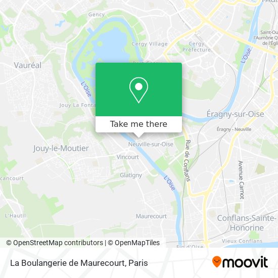 Mapa La Boulangerie de Maurecourt