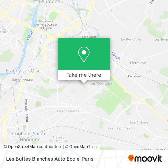 Les Buttes Blanches Auto Ecole map