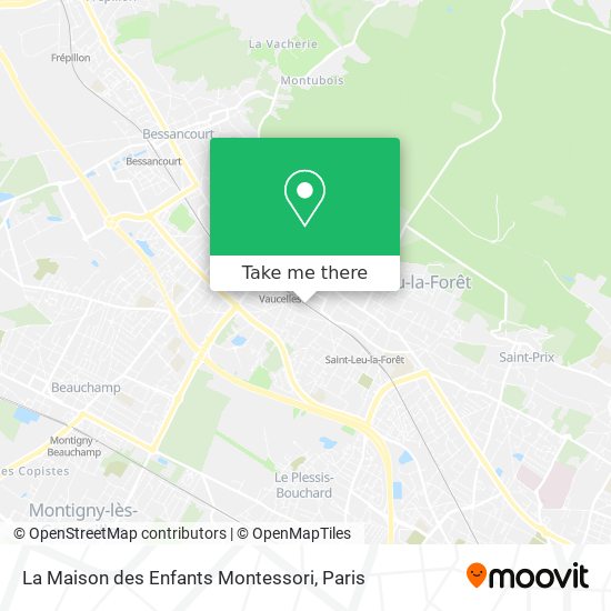 Mapa La Maison des Enfants Montessori