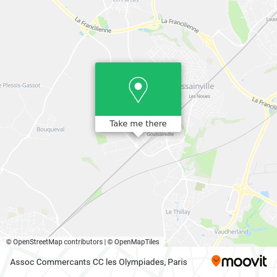 Assoc Commercants CC les Olympiades map