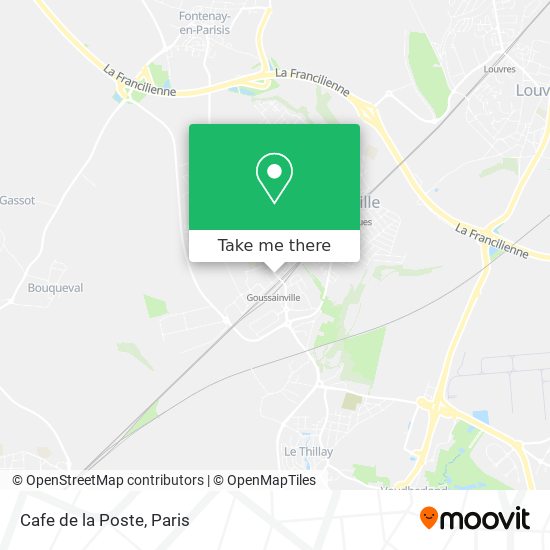 Cafe de la Poste map