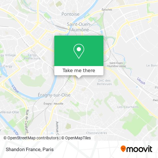 Mapa Shandon France