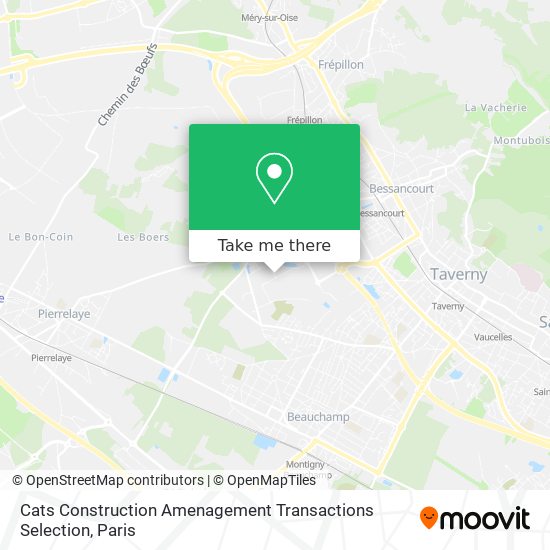 Cats Construction Amenagement Transactions Selection map