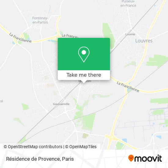 Mapa Résidence de Provence