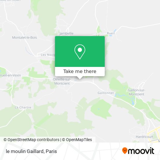 le moulin Gaillard map