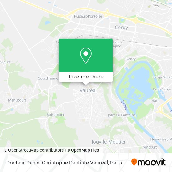 Docteur Daniel Christophe Dentiste Vauréal map
