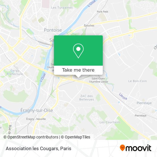 Association les Cougars map