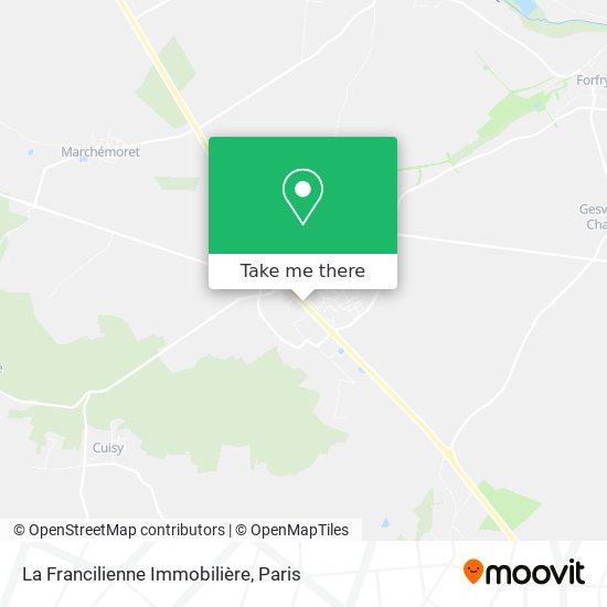 La Francilienne Immobilière map
