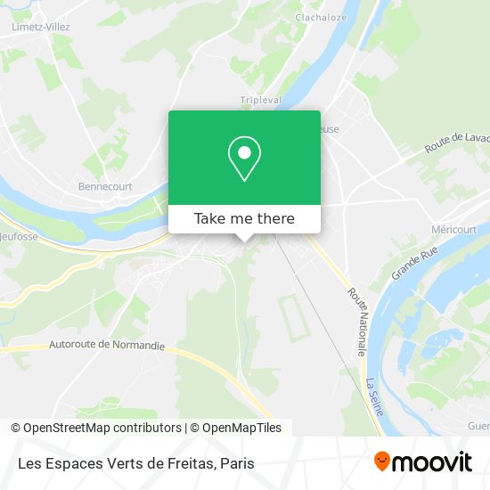 Les Espaces Verts de Freitas map