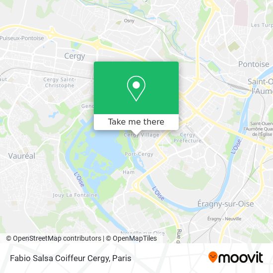 Fabio Salsa Coiffeur Cergy map