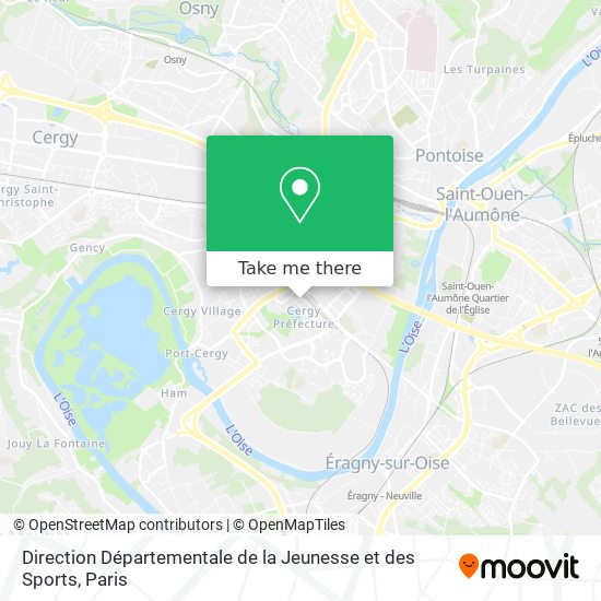 Direction Départementale de la Jeunesse et des Sports map