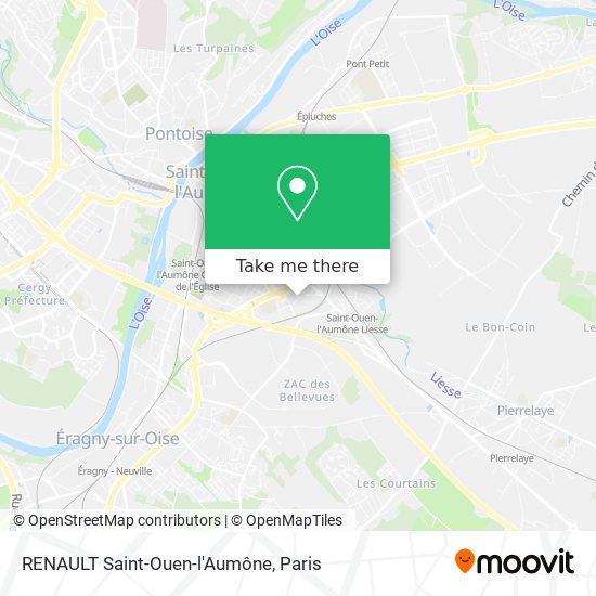 RENAULT Saint-Ouen-l'Aumône map