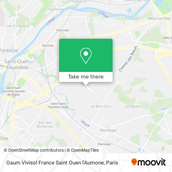 Oaum Vivisol France Saint Ouen l'Aumone map