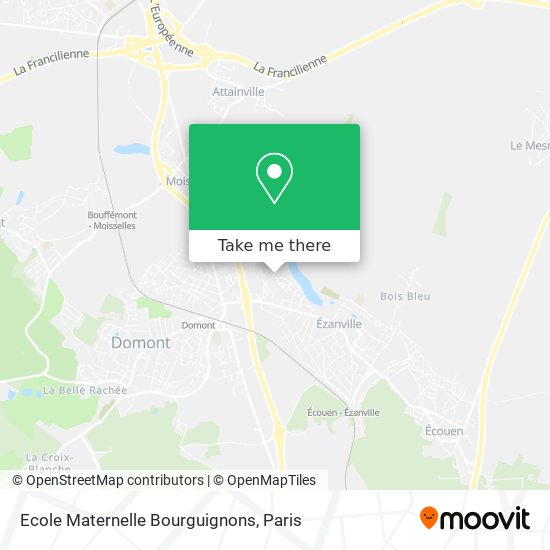 Mapa Ecole Maternelle Bourguignons