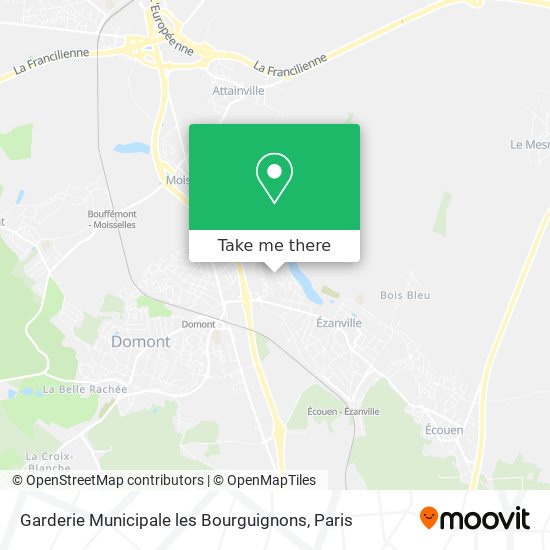 Mapa Garderie Municipale les Bourguignons