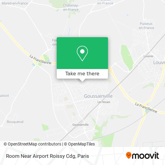 Mapa Room Near Airport Roissy Cdg