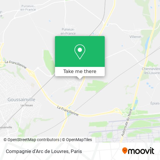 Compagnie d'Arc de Louvres map
