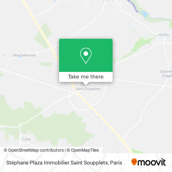 Stéphane Plaza Immobilier Saint Soupplets map