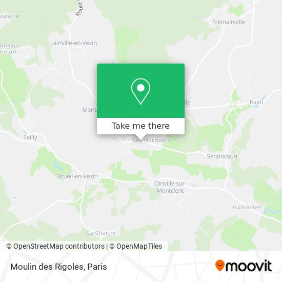 Mapa Moulin des Rigoles