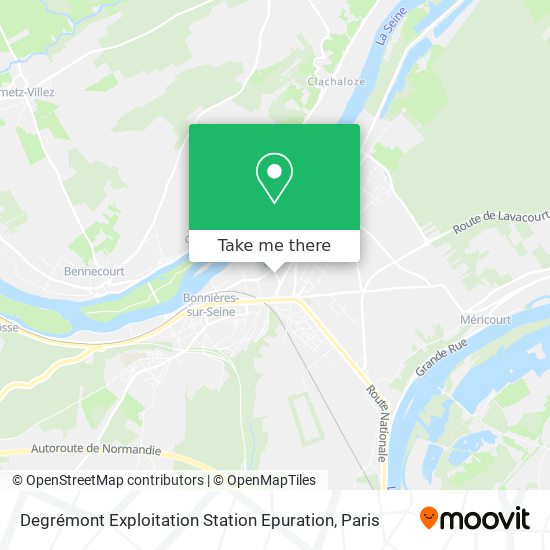 Degrémont Exploitation Station Epuration map