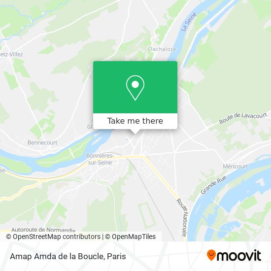 Amap Amda de la Boucle map