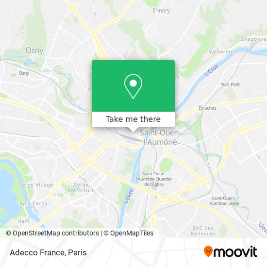 Adecco France map