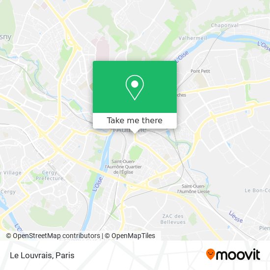 Mapa Le Louvrais