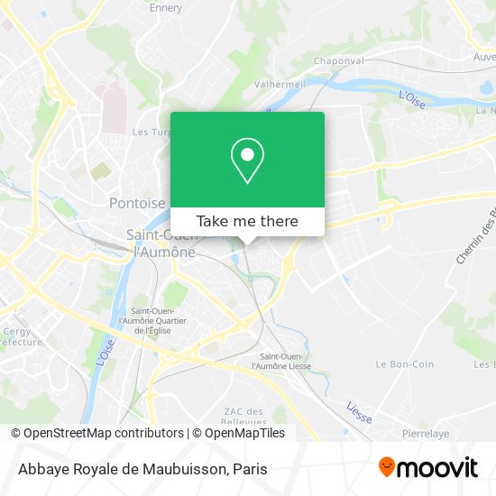 Abbaye Royale de Maubuisson map