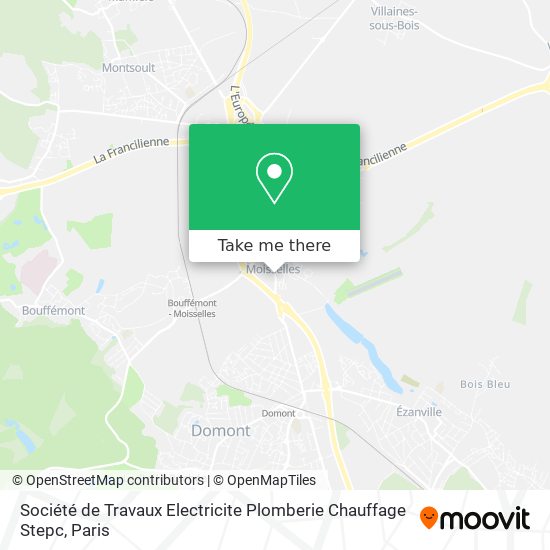 Société de Travaux Electricite Plomberie Chauffage Stepc map