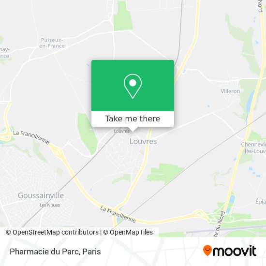 Mapa Pharmacie du Parc