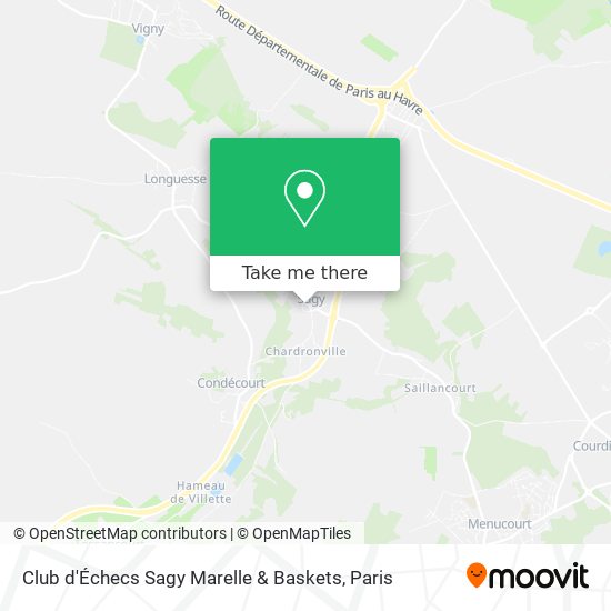 Mapa Club d'Échecs Sagy Marelle & Baskets