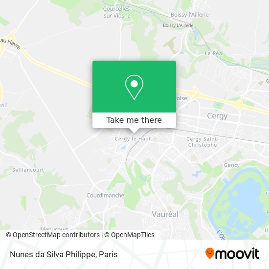 Nunes da Silva Philippe map