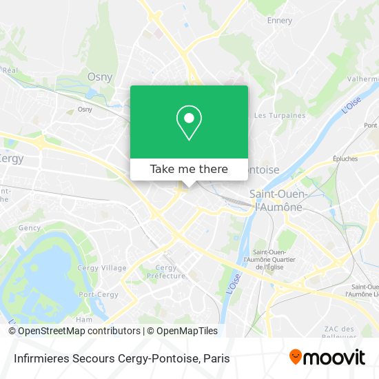 Infirmieres Secours Cergy-Pontoise map